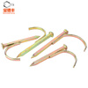 Baodefeng water pipe hook nail line pipe clamp nail PPR hook nail cement hook nail water pipe fixing nail pipe code nail 4 points/6 minutes/1 inch water pipe hook nail color zinc 4 points-(50 pieces)