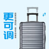 90 points seven-bar Rhine suitcase, large-capacity universal wheel trolley case, boardable suitcase for men and women traveling abroad, titanium gray 26 inches (required to be checked)