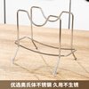 WORTHBUY pot lid rack home kitchen pot lid rack thickened super gravity-resistant stainless steel drain chopping board rack
