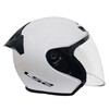 LS2 new motorcycle helmet quarter helmet electric moped four seasons large tail large size men and women half helmet OF608 flash white 2XL (recommended 59-60CM)