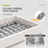 Shuaishi kitchen sink rack drain rack dishwasher rack basket sink dish storage rack countertop utensils white stainless steel mesh basket single layer 85 long-6 piece set