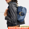 COACH Soho 27 casual and simple denim and recycled leather wallet armpit bag shoulder bag women's denim basic outfit (bag + dust bag)
