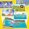 Click-to-read version of National Animal Wonderland 5 volumes Polar Bear Lion Whale Penguin Giraffe 3-6 years old Animal Cognition Enlightenment Science Picture Book Interesting Animal Story Imagination Picture Book Supports Little Monkey Pipi Point Reading Pen