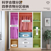 Yibaolin Wardrobe Home Bedroom Flip Door Simple Wardrobe Rental Room Modern Simple Wardrobe Storage Storage Cabinet Large Wardrobe Log Style 100cm Three Doors Delivered to Your Door