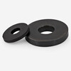 Weiwang mold grade 8.8 black high-strength thickened gasket round enlarged pressure plate flat washer widened metal round meson M12 (outer 30 thick 4.5) (10 pieces)