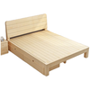 Zhutuo solid wood bed double bed 1.8 meters 2 meters 1.5 meters modern simple rental house simple single bed home wooden bed breathable 30 high | bare bed. Store manager recommended 1800mm*2000mm