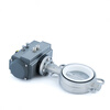 Nanva AT D671F 16P pneumatic full stainless steel wafer-type soft seal lined PTFE butterfly valve DN80