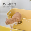 Mango pet large butter cat litter box extra large anti-splash cat toilet cat cat litter box cat poop large open cat litter box Mango yellow single basin