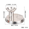 Dele stainless steel commercial seafood hot pot fish yellow spicy diced funnel multi-purpose pot lid river fresh pot anti-splash anti-scalding lid multi-purpose anti-scalding seafood funnel pot lid 41cm