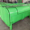Hook-arm garbage bin outdoor 3 cubic meters 5 cubic meters 8 square sanitation property large trailer unloading garbage transfer box manufacturer special hook-arm garbage bin (two universal wheels)