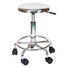 Wenstan WST208 workshop stool stainless steel assembly line work stool round lifting swivel chair hospital workstation wheel type