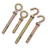 Jinggong (JINGGONG) galvanized expansion screw hook lengthened expansion hook lifting ring pop-up bolt with ring hook hook M6M8M10M12 hook type M8*120 (2 pieces)
