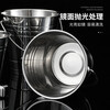 Pomelo thickened stainless steel ice bucket ice bucket KTV bar ice bucket single layer double-eared tiger head red wine beer fragrance with handle 2500ML