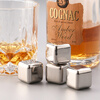 CLITON quick-frozen 304 stainless steel ice cubes whiskey foreign wine beer drink ice wine stone ice particles square 8 pieces
