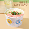 Meiya Disposable Bowl Food Grade Lunch Box 560ml*25 High Temperature Resistant Packed Picnic Round Paper Bowl Lunch Box