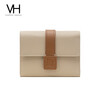 VANESSA HOGAN VH women's bag Muguet wallet cowhide bag multi-card slot card bag exquisite women's short wallet Valentine's Day gift brown gift box