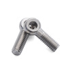 Jinggong 304 stainless steel live joint screws, live joint screws, slip knot screws, lifting rings, fish eye screws, bolts with holes, 6L M10*60 (2 pieces), thread length 50