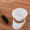 Kitchen scale, electronic tea scale, mini tea scale, gram electronic scale, high-precision small kitchen gram scale, minimalist household medicine scale, minimalist tea scale - white + beech wood tea scale