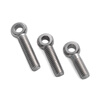 Jinggong 304 stainless steel live joint screws, live joint screws, slip knot screws, lifting rings, fish eye screws, bolts with holes, 6L M10*60 (2 pieces), thread length 50