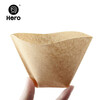 Hero Coffee Filter Paper Original Color Coffee Filter Paper No. 102 100 Pieces Wood Fiber Filter Paper Americano Coffee Filter Paper
