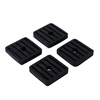 Yuruo universal air conditioner outdoor unit bracket rubber pad air conditioner shock absorber pad air conditioner base rubber pad square shock absorber pad 4 pieces
