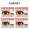 FOMOMY Bonded Warehouse Straight Hair, Yu Shuxin's Same Color Contact Lenses, Japan Imported Girls' Color Contact Lenses, Daily Disposable 10 Pieces, 5#Mix Gray, 350 Degrees