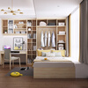 Sophia tatami bed, storage box, bed and wardrobe integrated, second bedroom study, teen room lift desk, bed cabinet customization, privilege deposit