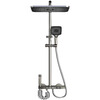 JOMST supercharged shower head set household all-copper constant temperature with ambient light square bathroom lifting bathtub gun gray three-speed universal model