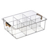 Wenstan W5992 transparent compartment storage box, storage box for miscellaneous parts and tools, storage box, wall-mounted 15 compartments (34.8*26.1*14) customized