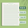 Book line English hard-pen calligraphy paper practice book four-line three-frame English composition text primary school students special English calligraphy works paper red and green strips (set of 10 books)