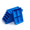 Plastic box grid box multi-grid storage box storage box screw storage partition tool parts box turnover box thickened turnover box 350 small ten grids 375*276*85 (thickened)