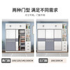 CVOY supports customization of solid wood wardrobe 60 deep, bedroom wardrobe sliding door, customizable large wardrobe, three doors, 180 main cabinet + top cabinet + corner cabinet, upgraded solid wood board, 60cm deeper