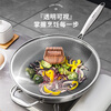 Newair pot lid transparent household tempered glass explosion-proof and high temperature resistant saucepan soup pot milk pot frying pan wok stainless steel lid 18cm tempered glass lid (wood grain pot knob) no specifications