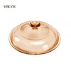 Corning glass pot lid 0.8L/1.2L/2.25L/2.5L/3.5L/4.1L/5L/5.5L Special Corning lid Amber lid (Crystal Color 1.25/1.5L) 17.5cm