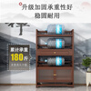 Bamboo Youjia Bogu rack multi-layer tea rack storage rack tea cabinet tea room ornaments display rack new Chinese style Duobao Pavilion tea set rack walnut color four layers with door and drawer 68 long storage rack