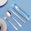 Shihua Fashionable Stainless Steel Portable Tableware Chopsticks Spoon Fork Boxed Tableware Four-piece Set SH-6361