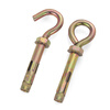Jinggong (JINGGONG) galvanized expansion screw hook lengthened expansion hook lifting ring pop-up bolt with ring hook hook M6M8M10M12 hook type M8*120 (2 pieces)