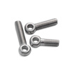 Jinggong 304 stainless steel live joint screws, live joint screws, slip knot screws, lifting rings, fish eye screws, bolts with holes, 6L M10*60 (2 pieces), thread length 50