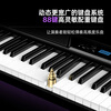Terence (Terence) electric piano 88-key folding electronic piano for children, beginners, adult home piano V50 portable piano, deep space black, official standard + original three pedals + liftable piano stand