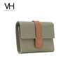 VANESSA HOGAN VH women's bag Muguet wallet cowhide bag multi-card slot card bag exquisite women's short wallet Valentine's Day gift brown gift box