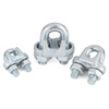Jinggong national standard galvanized steel wire rope chuck buckle chuck chuck lock U-shaped chuck fixed joint wire rope chuck 10mm (suitable for 10mm wire rope) 5 pcs
