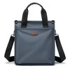 Golf (GOLF) business briefcase men's handbag multi-compartment vertical shoulder crossbody bag ipad bag casual men's bag gray blue