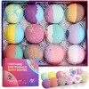 Joyous bath ball aromatic bubble bath ball essential oil romantic bath bath bath clean bath bath bath ball 100g 1 box *12 pieces