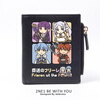 Florian Buried by Frocat Peripheral Filen Yamada Bell Animation Two-Dimensional Student Wallet Card Bag Female Short Style Niche Black Fulian 4-Gate Carrying Box