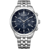 CITIZEN watch men's Japanese and Korean watch light kinetic energy day display three-eye timing steel belt business New Year gift AT2570-56L