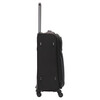 SUISSEWIN Xiangxing trolley cloth box wear-resistant and scratch-resistant Oxford cloth 28-inch large-capacity travel checked lightweight suitcase black