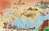 Chinese History Map Picture Book Second Edition, Hardcover Color Pictures, Children's Historical Enlightenment, Extracurricular Reading for Primary School Students, Illustrated Chinese History for 6-12 Years Old, Easy Learning by Comparing Time and Space