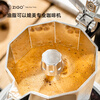 Zigo Double Valve Moka Pot Italian Espresso Hand-brewed Coffee Pot Home Use Foreign National Supplement 2 Cups Silver Black
