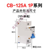 Electric vehicle DC circuit breaker 12V24V48V60V120V air switch B40A air switch 63ADZ47 2P 80A
