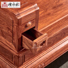 Tan Yonglin mahogany furniture African rosewood (scientific name: Hedgehog rosewood) sofa solid wood sofa complete combination Chinese villa living room furniture 113 six-piece set (2 singles + three + coffee table + 2 side tables)